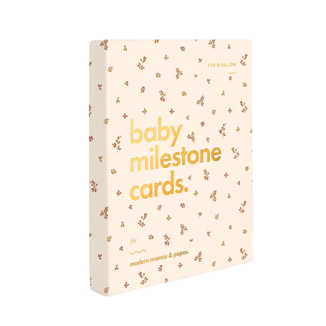 FOX & FALLOW BABY MILESTONE CARDS - BRODERIE