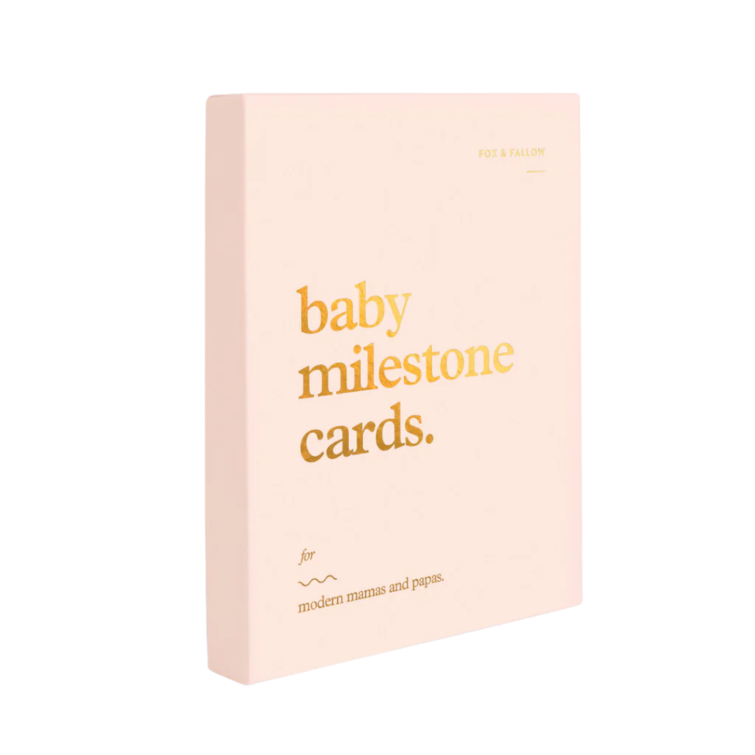 FOX & FALLOW BABY MILESTONE CARDS - CREAM