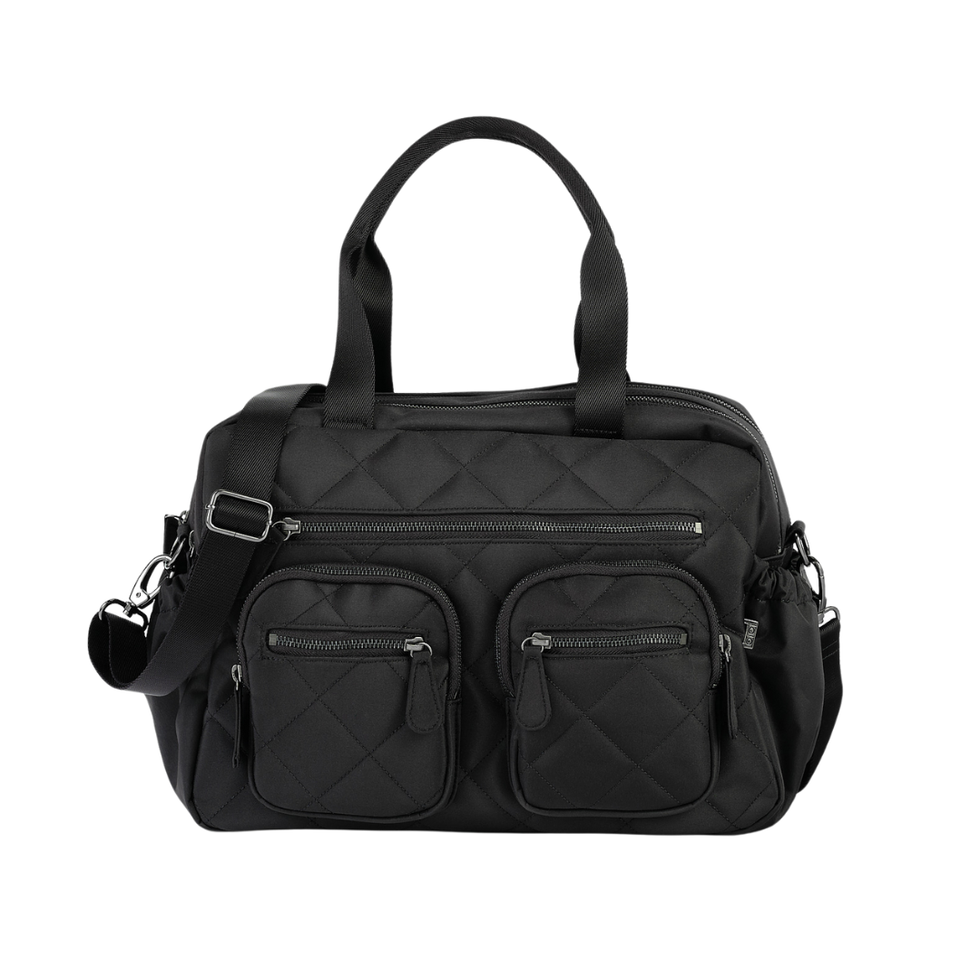 OIOI CARRY ALL NAPPY BAG - BLACK DIAMOND QUILT