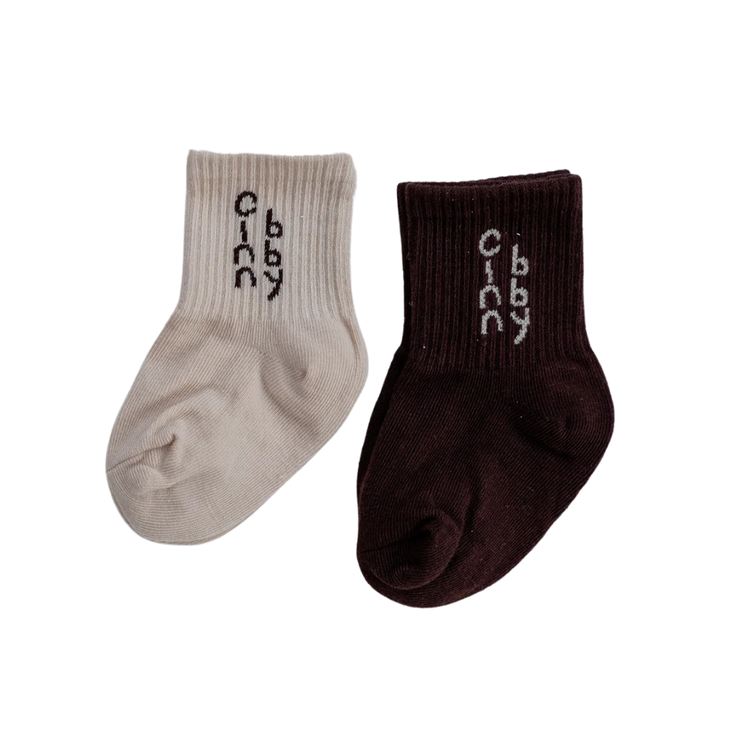 CINNAMON BABY 2PK CINN BABY SOCKS