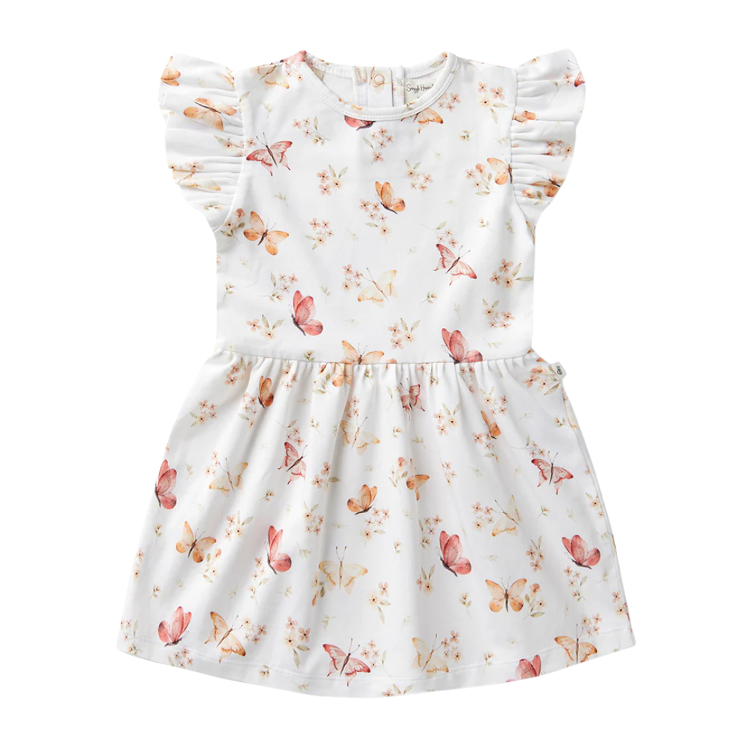 SNUGGLE HUNNY BUTTERFLY SHORT SLEEVE SHORT SLEEVE DRESS