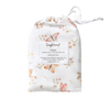 SNUGGLE HUNNY KIDS BUTTERFLY BASSINET SHEET / CHANGE PAD COVER