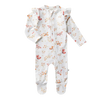 SNUGGLE HUNNY KIDS BUTTERFLY SLEEPSUIT ZIP FOOTIE WITH FRILL