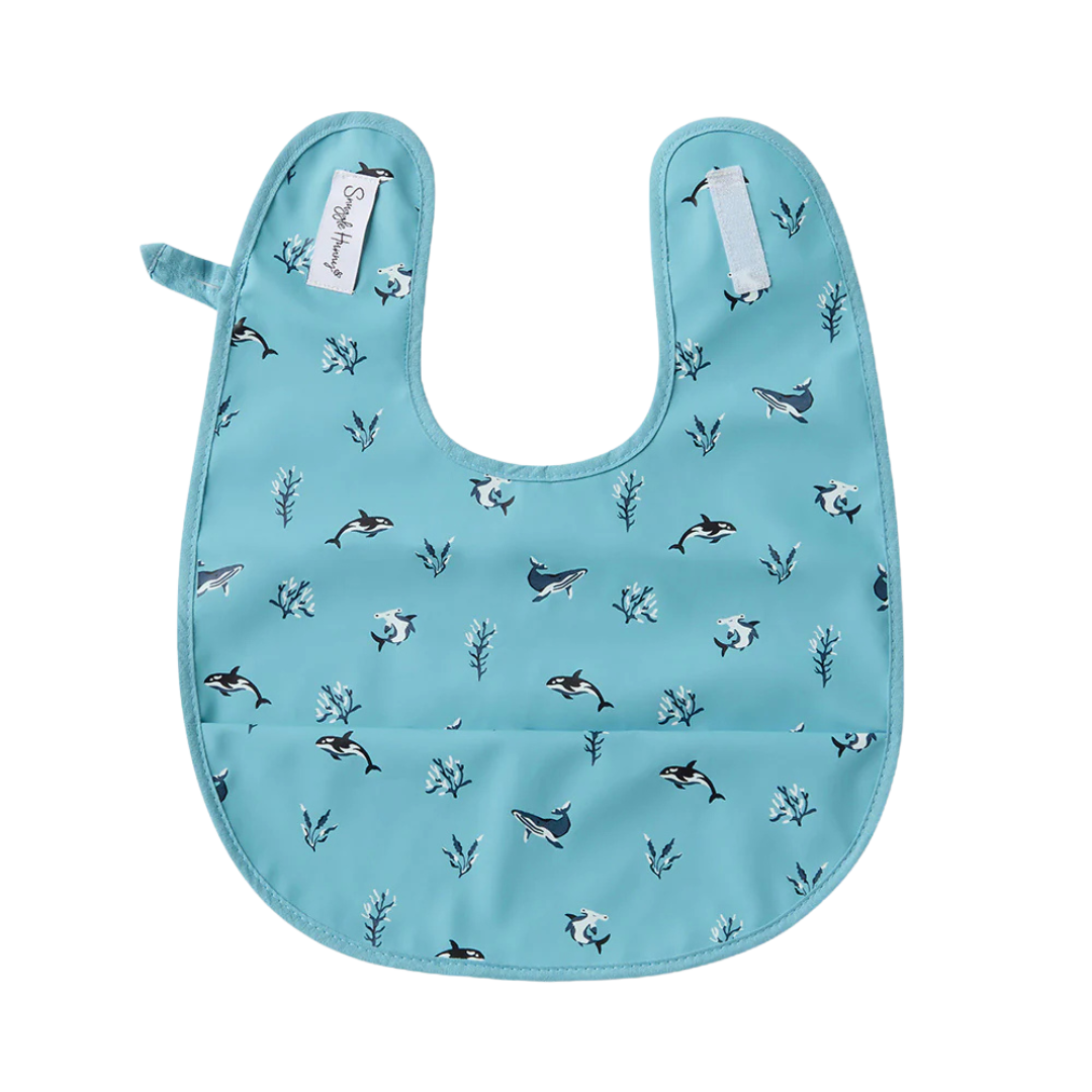 SNUGGLE HUNNY KIDS BLUE OCEAN SNUGGLE BIB