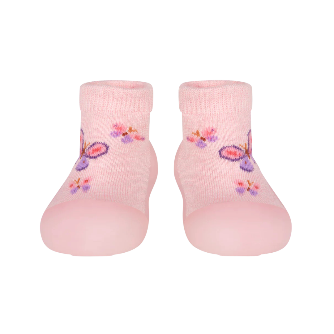 TOSHI HYBRID WALKING SOCKS JAQUARD BUTTERFLY BLISS