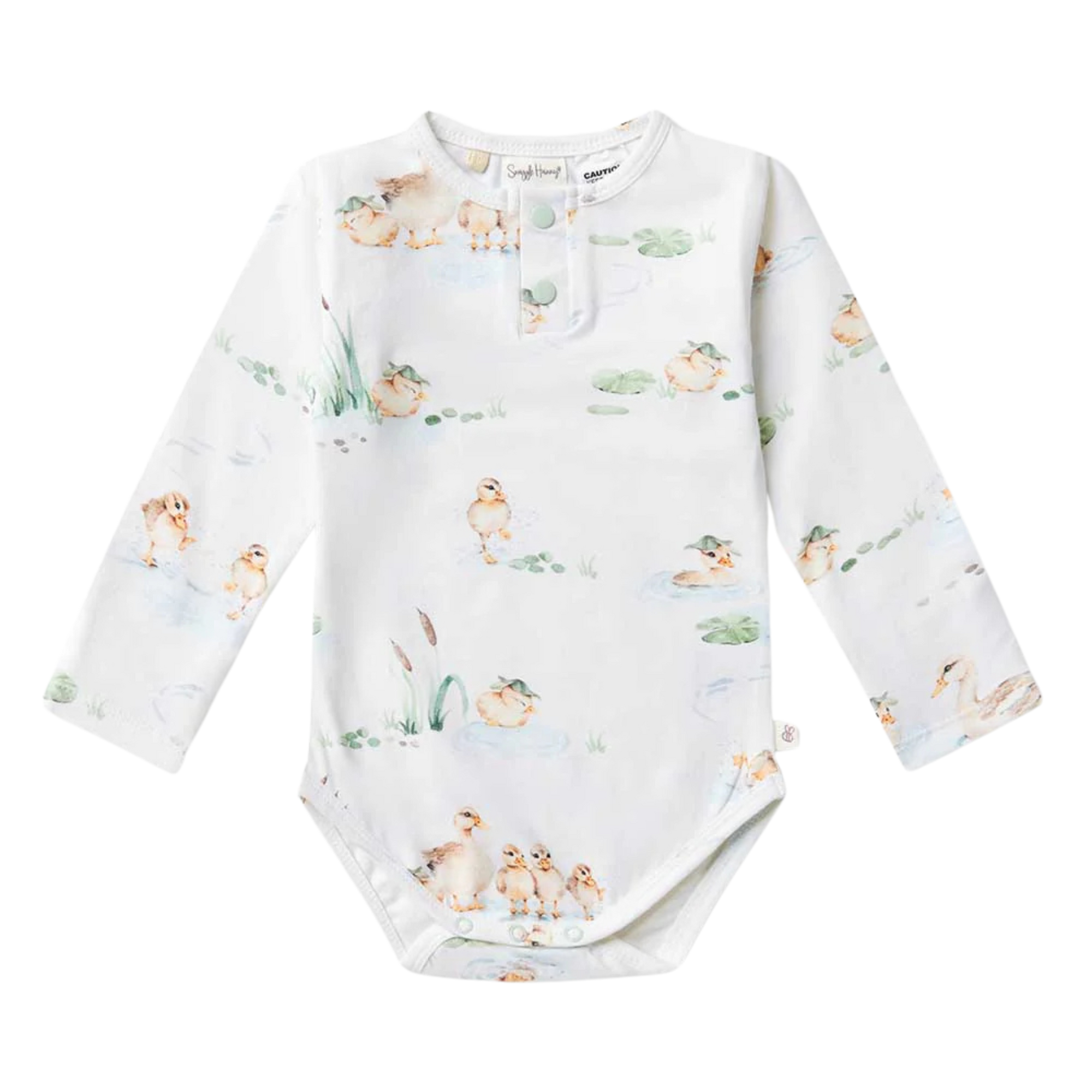 SNUGGLE HUNNY DUCK POND LONG SLEEVE BODYSUIT