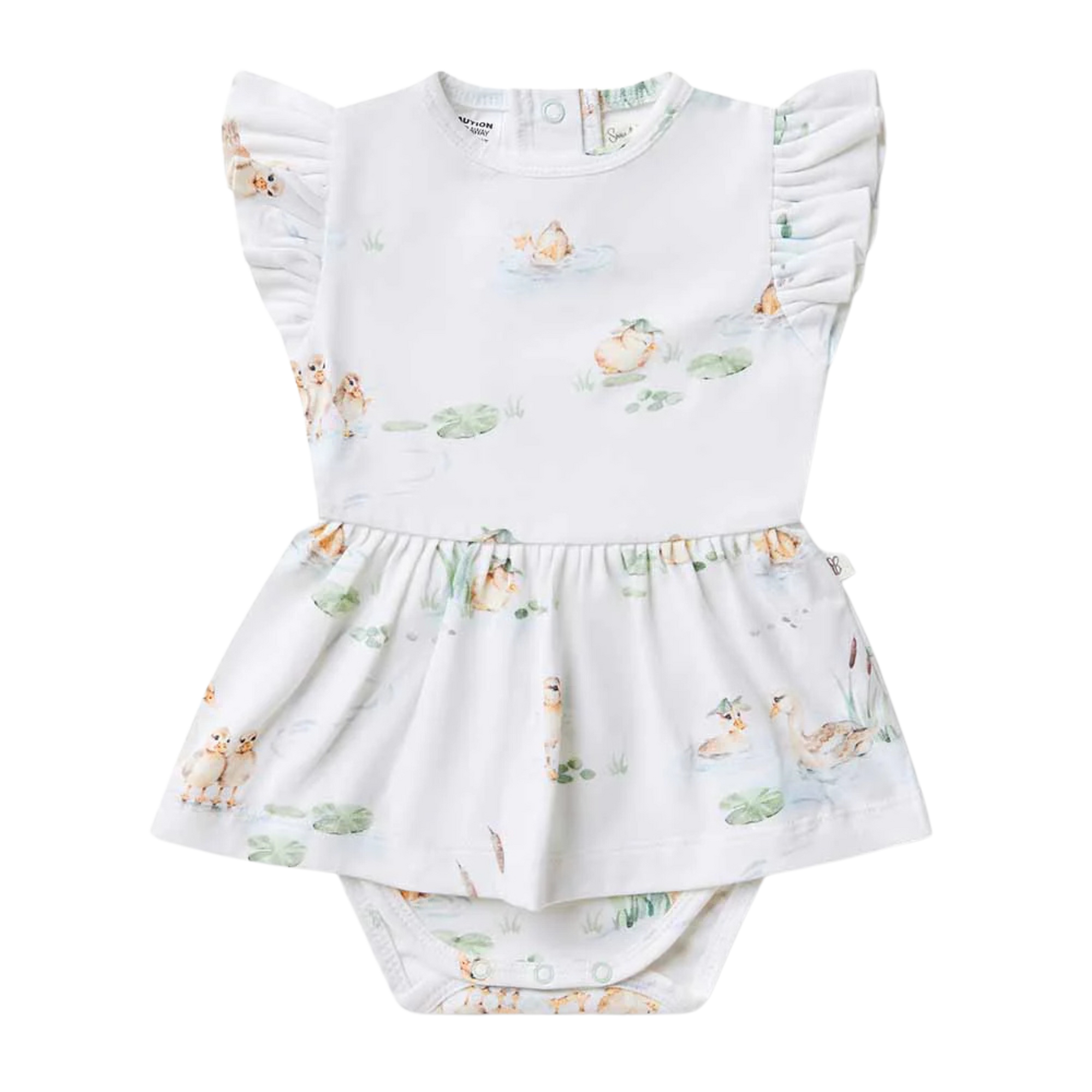 SNUGGLE HUNNY DUCK POND ORGANIC DRESS