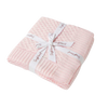 SNUGGLE HUNNY KIDS DIAMOND KNIT BABY BLANKET - BLUSH PINK