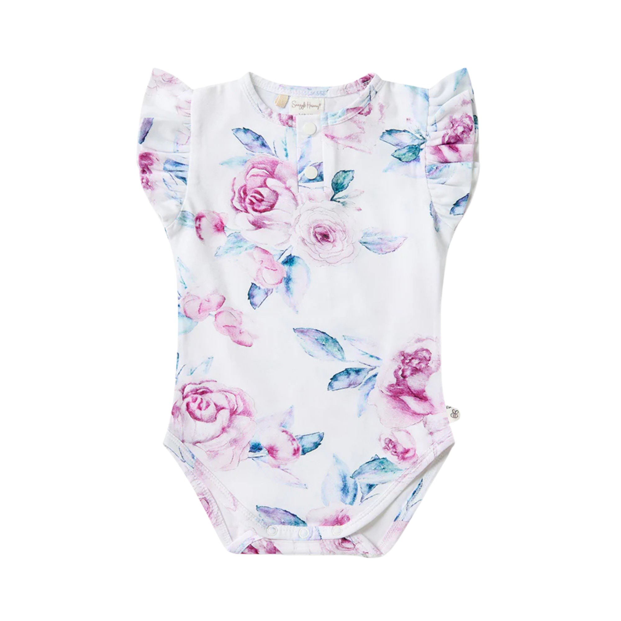 SNUGGLE HUNNY KIDS LILAC SKIES SHORT SLEEVE BODYSUIT