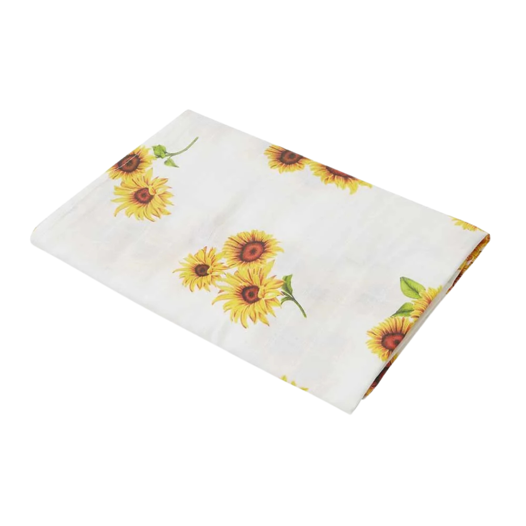 SNUGGLE HUNNY KIDS ORGANIC MUSLIN WRAP -  SUNFLOWER