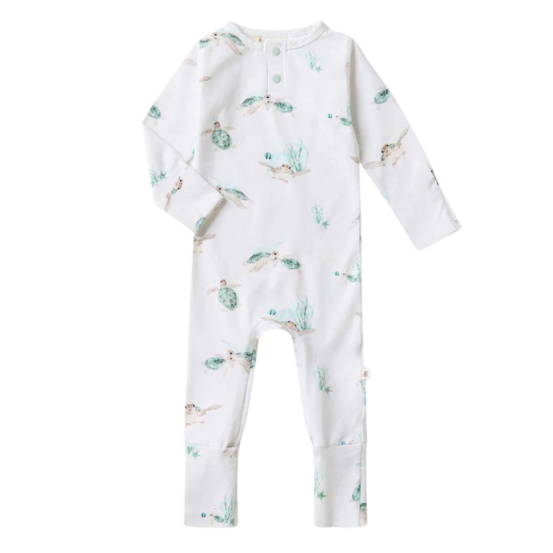 SNUGGLE HUNNY KIDS TURTLE GROWSUIT