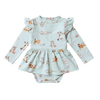 SNUGGLE HUNNY KITTENS LONG SLEEVE DRESS