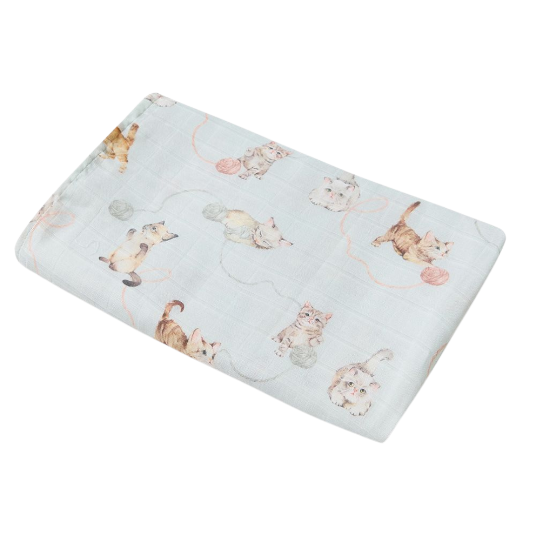 SNUGGLE HUNNY KITTENS MUSLIN WRAP