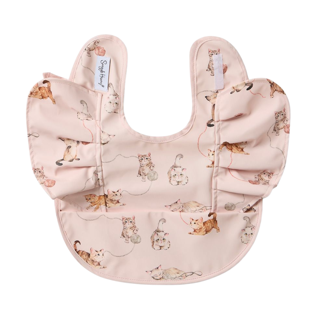 SNUGGLE HUNNY KITTEN FRILL SNUGGLE BIB