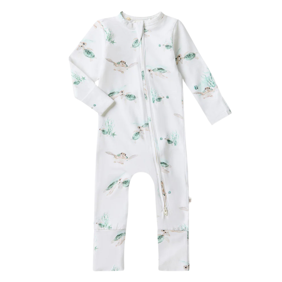 SNUGGLE HUNNY KIDS SNUGGLESUIT CONVERTIBLE ROMPER TURTLE