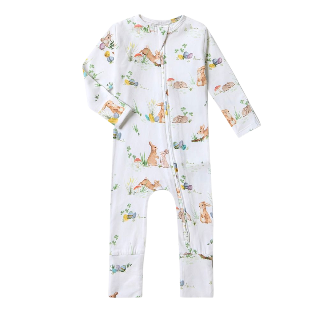 SNUGGLE HUNNY KIDS EASTER BUNNIES SNUGGLESUIT CONVERTIBLE ROMPER