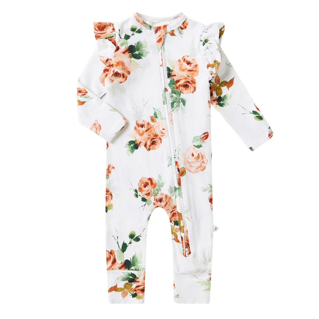 SNUGGLE HUNNY SNUGGLESUIT CONVERTIBLE ROMPER ROSEBUD