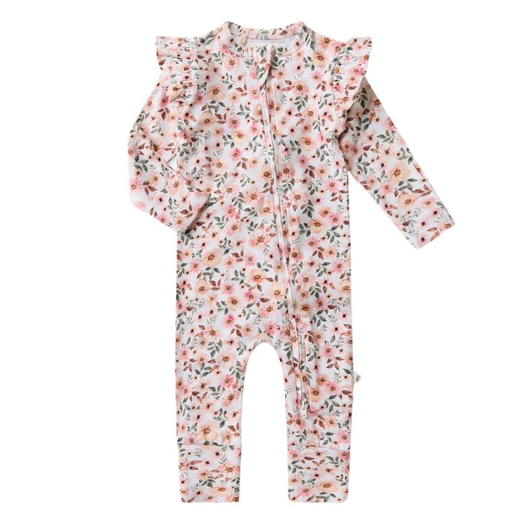 SNUGGLE HUNNY SNUGGLESUIT CONVERTIBLE ROMPER SPRING FLORAL