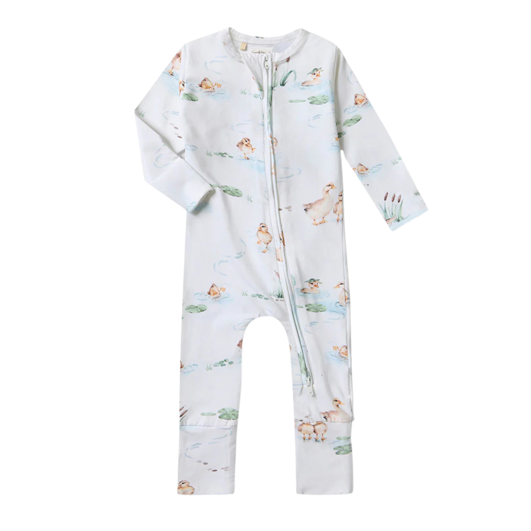 SNUGGLE HUNNY SNUGGLESUIT CONVERTIBLE ROMPER DUCK POND