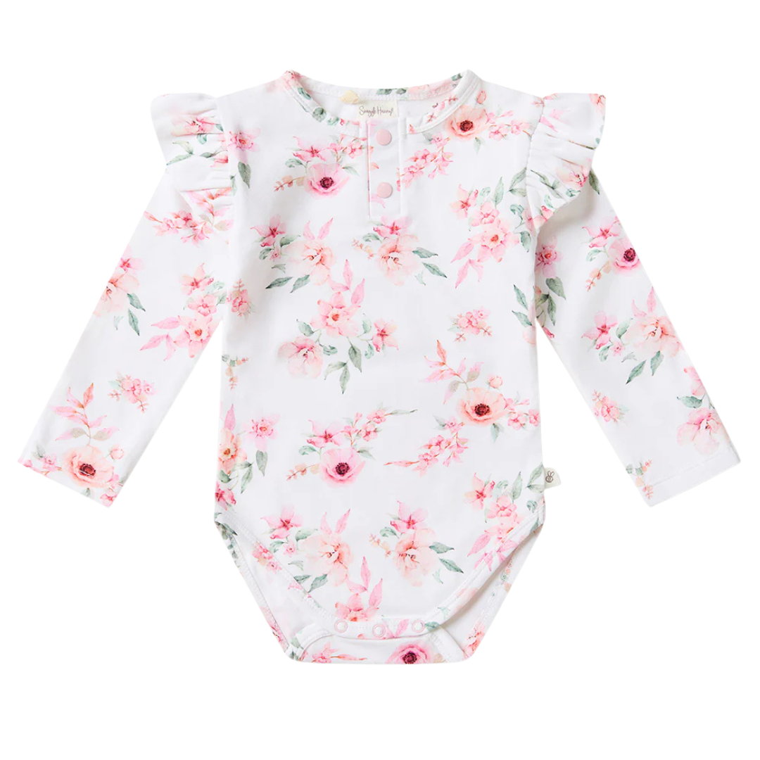 SNUGGLE HUNNY KIDS CAMILLE LONG SLEEVE BODYSUIT