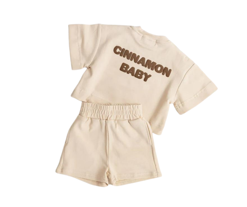 CINNAMON BABY CINNAMON SET - CREAM