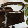 OIOI PRAM CADDY - BLACK FAUX LEATHER