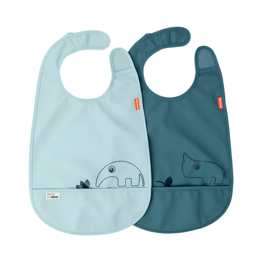 DONE BY DEER BIB WITH VELCRO 2 PACK DEER FRIENDS