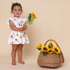 SNUGGLE HUNNY SUNFLOWER SHORT SLEEVE DRESS