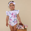 SNUGGLE HUNNY KIDS LILAC SKIES SHORT SLEEVE BODYSUIT