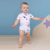 SNUGGLE HUNNY KIDS OCEAN SHORT SLEEVE BODYSUIT