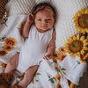 SNUGGLE HUNNY KIDS ORGANIC MUSLIN WRAP -  SUNFLOWER