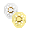BIBS BOHEME 2PK - WHITE/SUNSHINE
