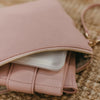 OIOI NAPPY CHANGING POUCH - PINK FAUX LEATHER