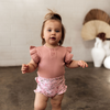 SNUGGLE HUNNY KIDS ROSE SHORT SLEEVE BODYSUIT