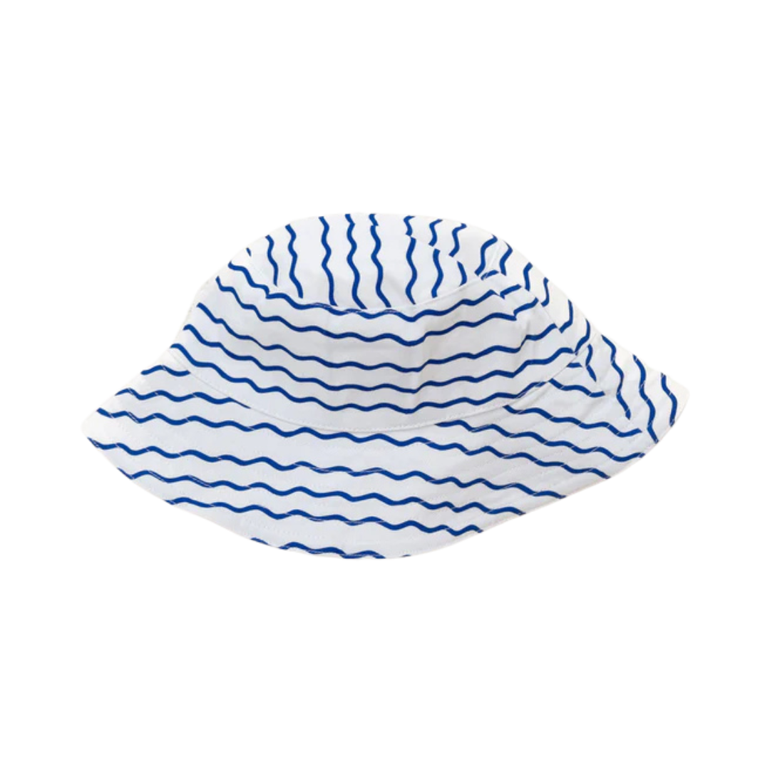 CINNAMON BABY REVERSIBLE BUCKET HAT - OCEAN