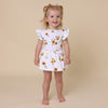 SNUGGLE HUNNY SUNFLOWER SHORT SLEEVE DRESS