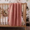 SNUGGLE HUNNY KIDS DIAMOND KNIT BABY BLANKET | ROSA