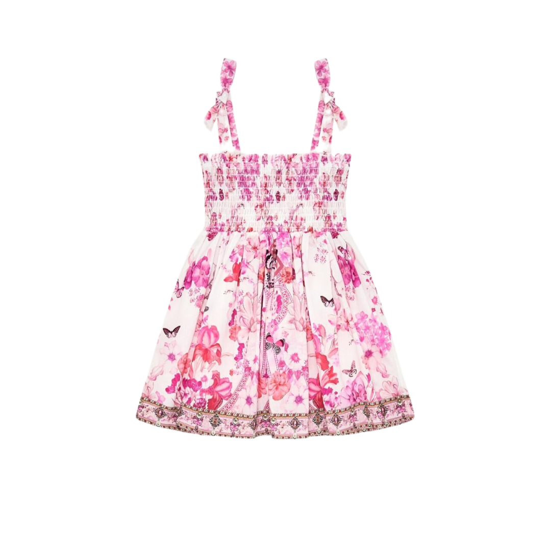 CAMILLA BOTANICAL NOVELLA - DRESS WITH SHIRRING