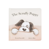 JELLYCAT SCRUFFY PUPPY BOOK (BASHFUL BLK & CREAM PUPPY)