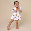 SNUGGLE HUNNY SUNFLOWER SHORT SLEEVE DRESS