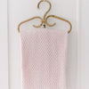 SNUGGLE HUNNY KIDS DIAMOND KNIT BABY BLANKET - BLUSH PINK