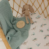 SNUGGLE HUNNY SAGE DIAMOND KNIT BLANKET